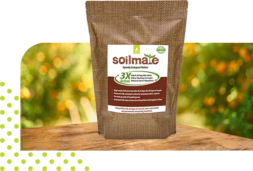 Organic Kitchen Waste Compost Make for Home - Soilmate from Organica Biotech