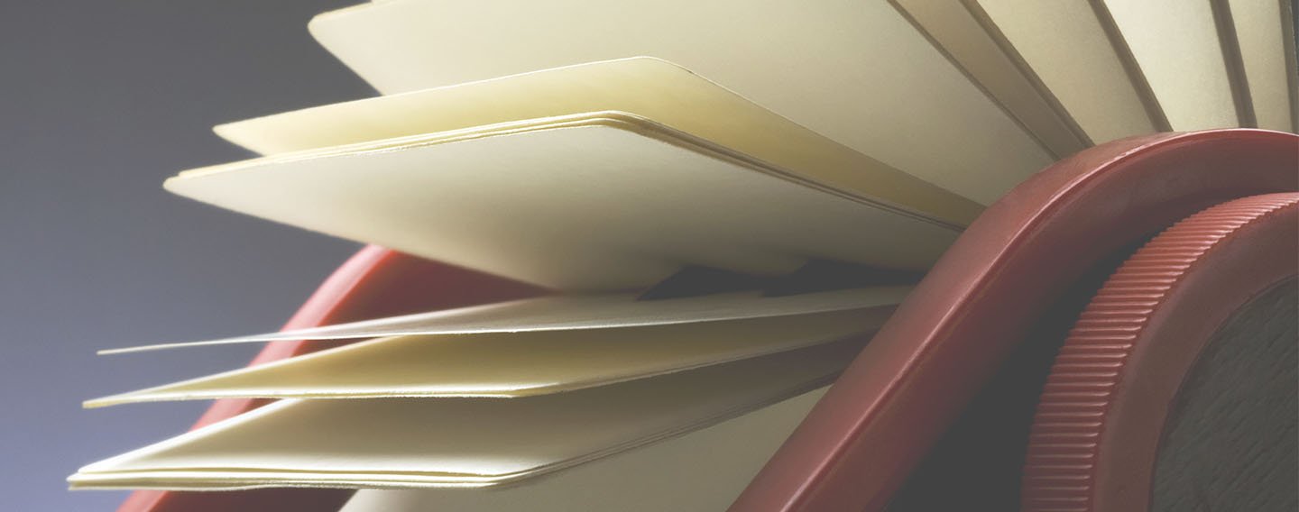 well implemented CRM - close up of a rolodex