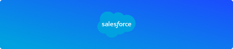 Salesforce with blue background