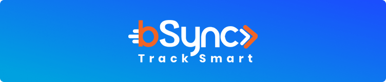 bsync branding on blue background