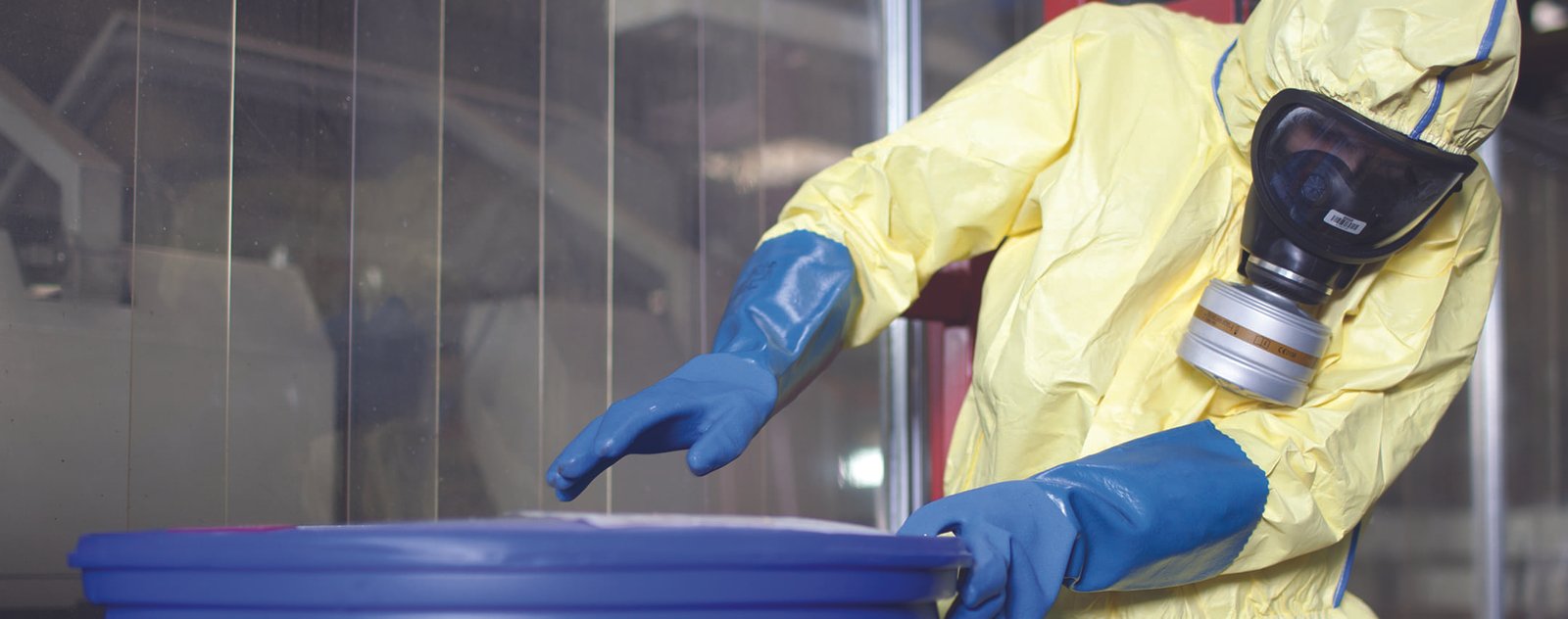 gentleman is hazard suite handling environmental waste