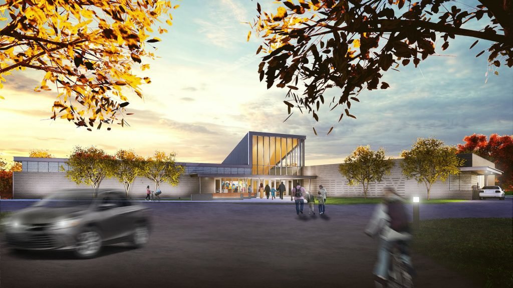 Bainbridge Library Building rendering